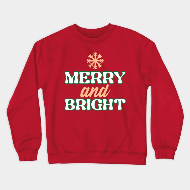 Christmas Shirt | Merry And Bright Shirt | Matching Christmas Shirt | Couple Christmas Shirts | Christmas Gift Crewneck Sweatshirt by TayaDesign